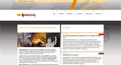 Desktop Screenshot of minova.cz